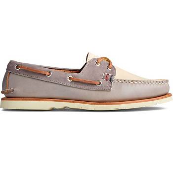 Sperry Gold Cup Handcrafted In Maine Siva - Panske Mokasíny